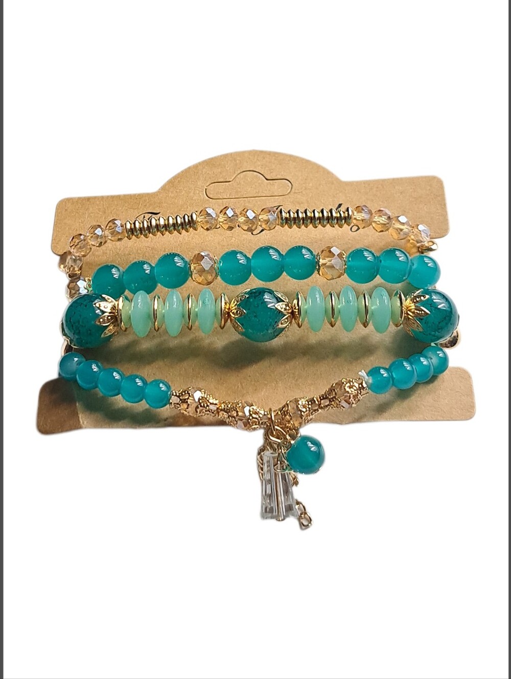 👣4/$20. Multilayer Beaded Slip-on Boho Style Bracelets 4 Pieces NEW